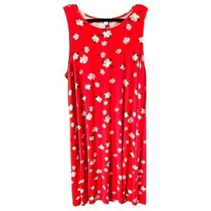 OLD NAVY PLUS SIZE FLORAL SLEEVELESS Midi/Maxi Dress.